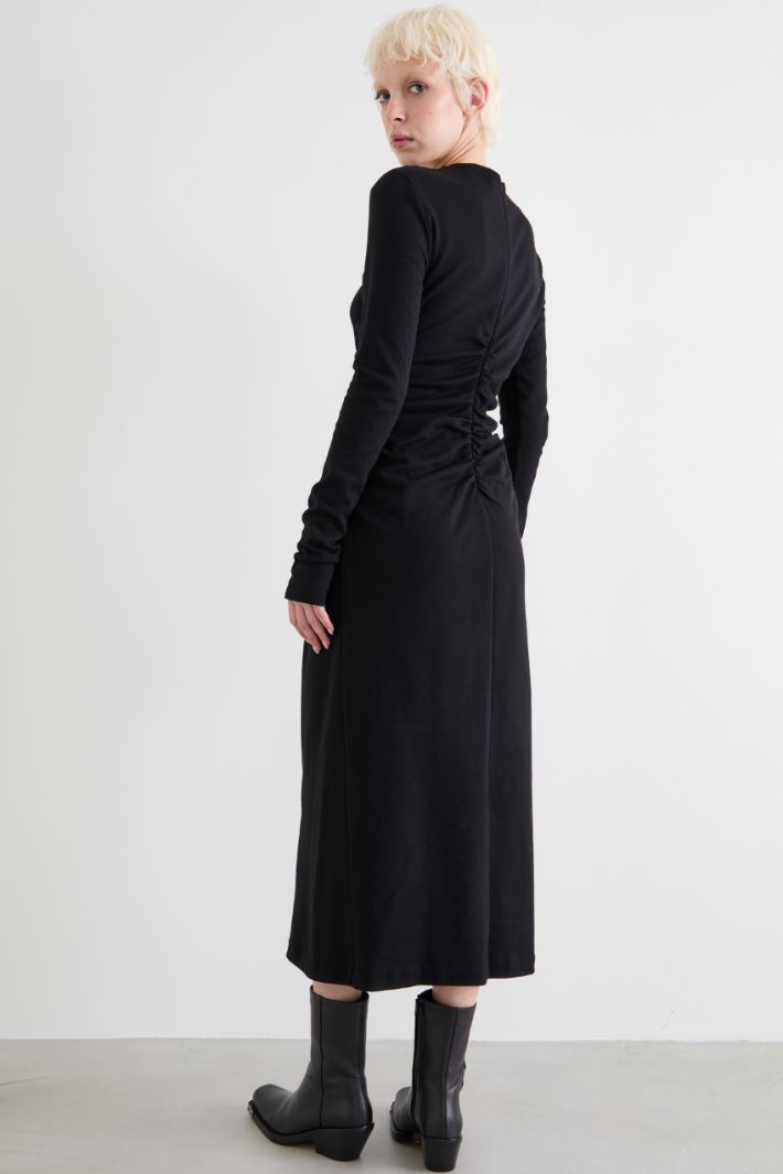 Gathered jersey dress Intrend - 3