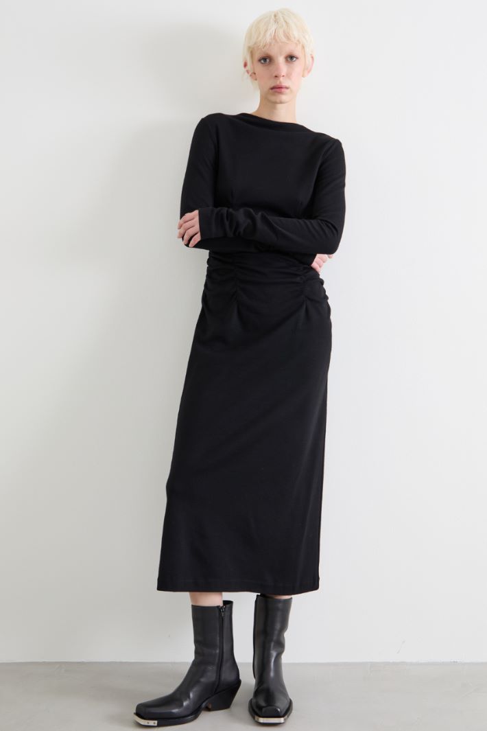 Gathered jersey dress Intrend - 2