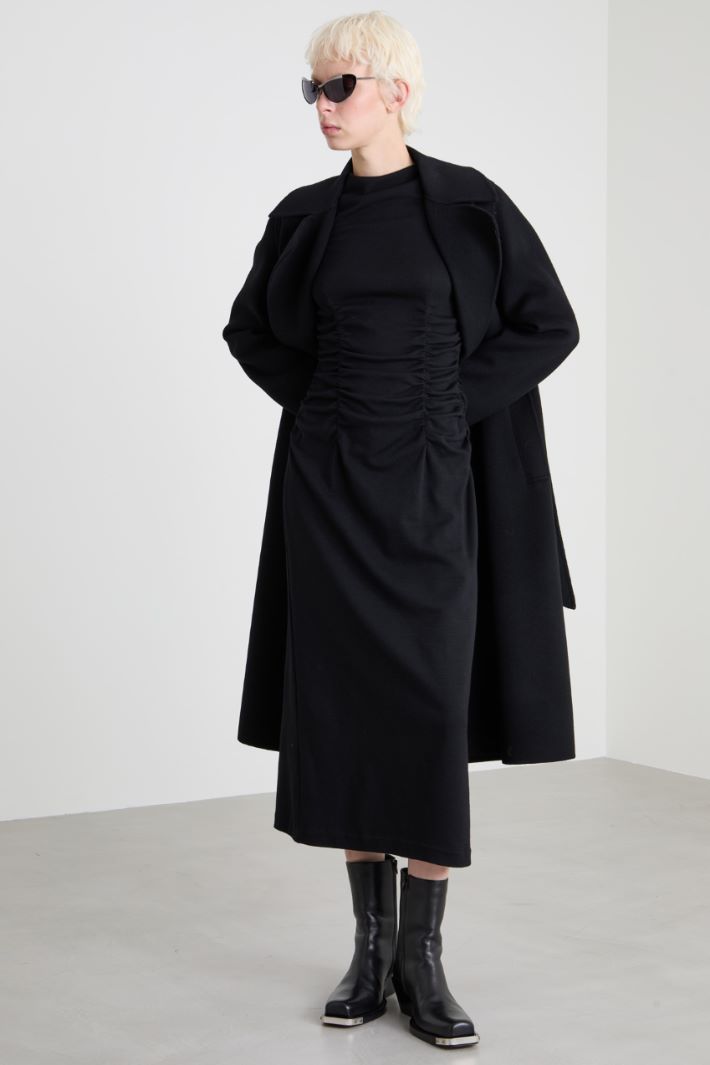 Gathered jersey dress Intrend