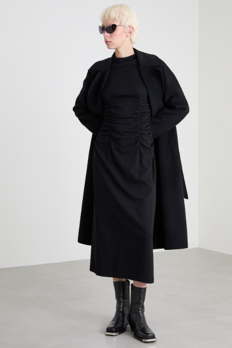 Gathered jersey dress Intrend