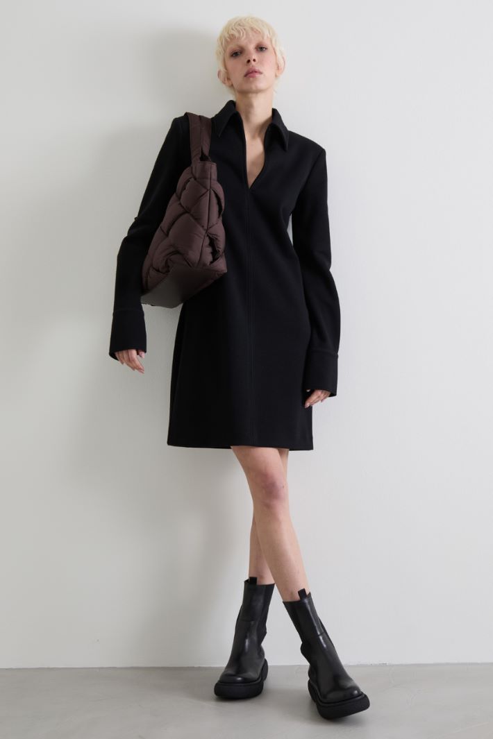 Cotton-blend jersey dress Intrend