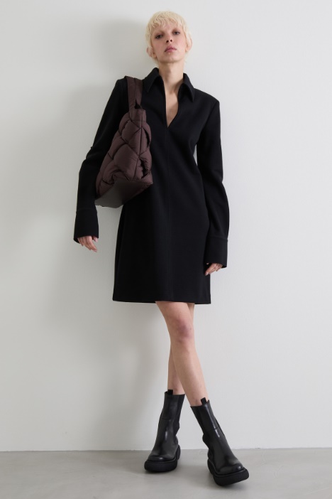 Cotton-blend jersey dress Intrend