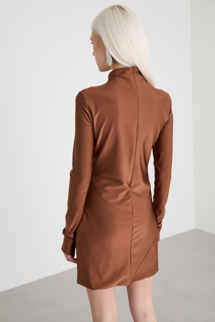 Fitted tech-jersey dress Intrend - 3