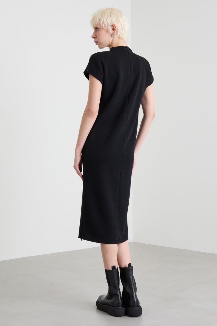 Straight double jersey dress Intrend - 3