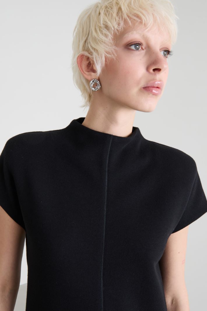 Straight double jersey dress Intrend - 4