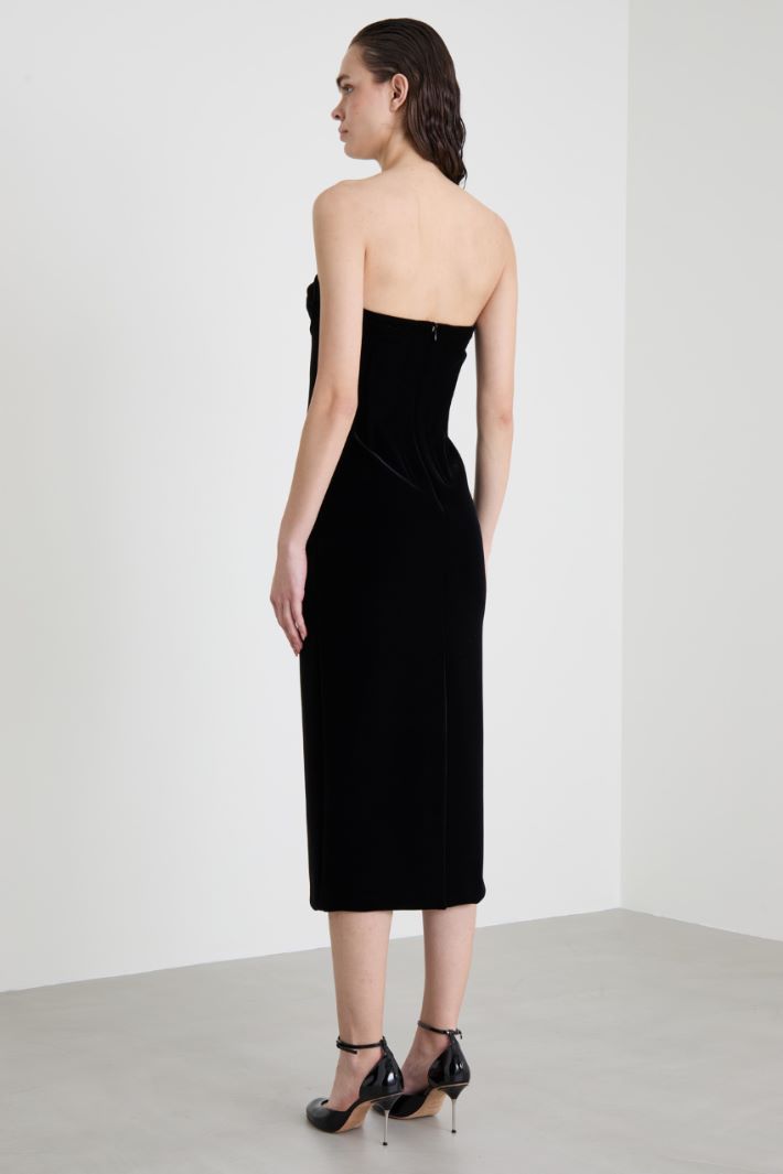 Velvet bustier dress Intrend - 3