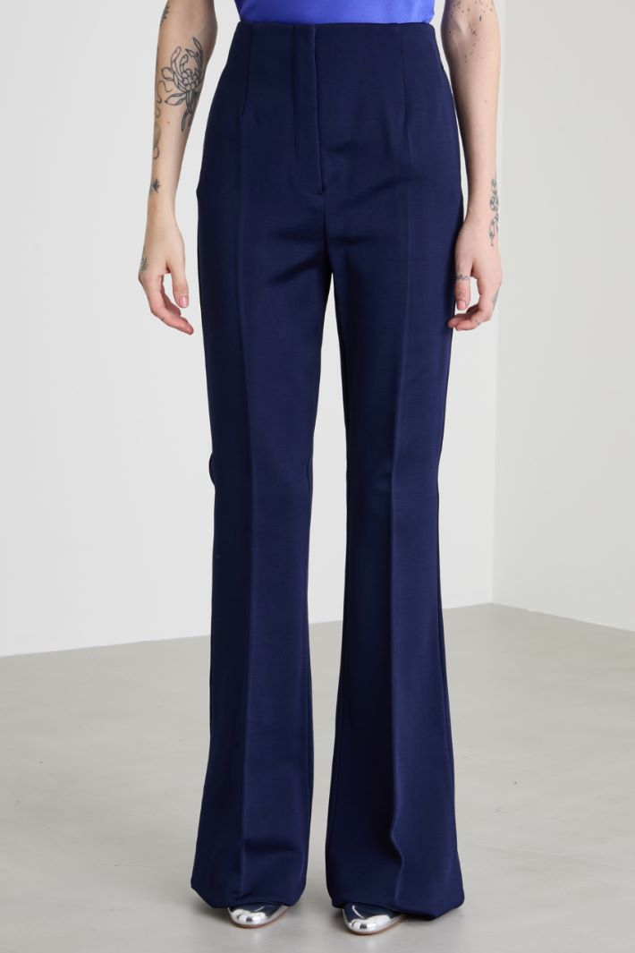 Technical jersey flare trousers Intrend - 2