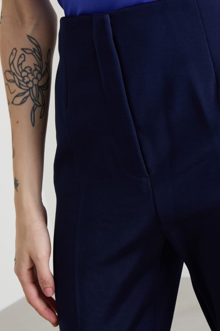 Technical jersey flare trousers Intrend - 4