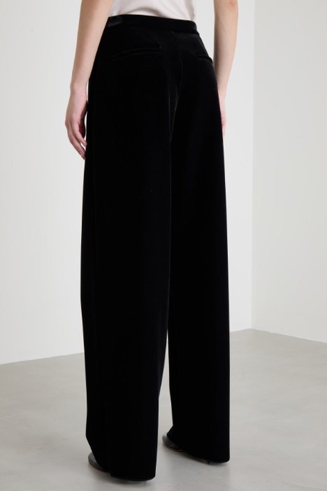 Pantaloni a palazzo in velluto Intrend - 2