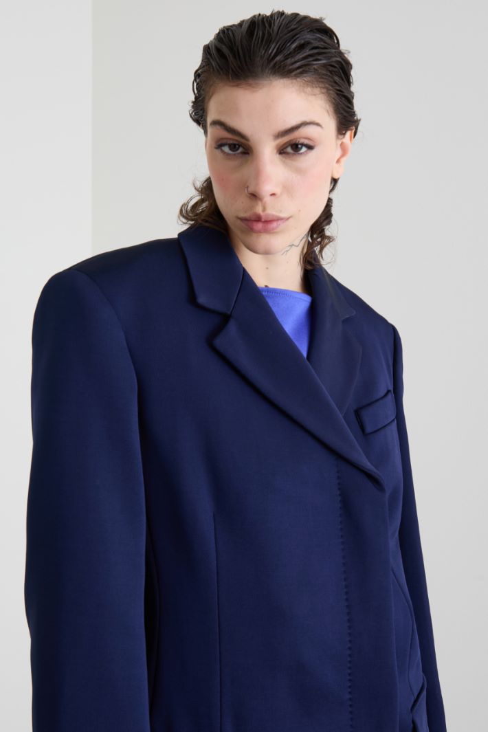 Blazer in jersey tecnico