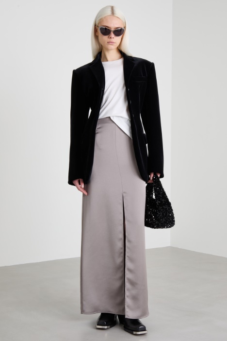 Blazer in velluto con spalline Intrend - 3