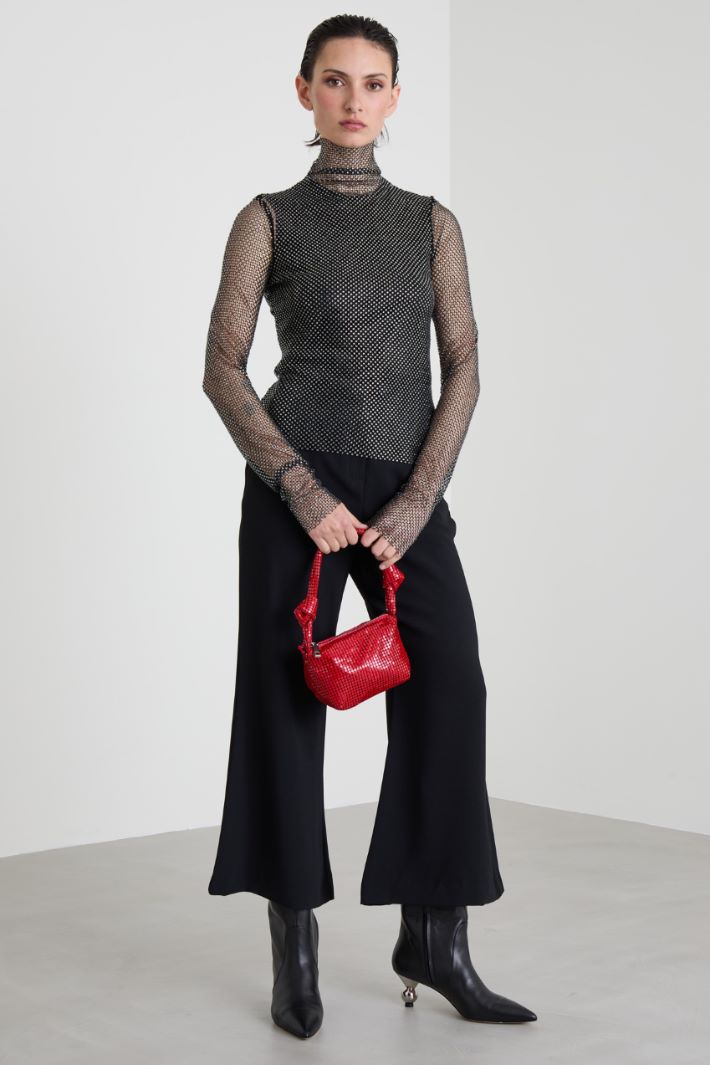 Rhinestone mesh top Intrend - 3
