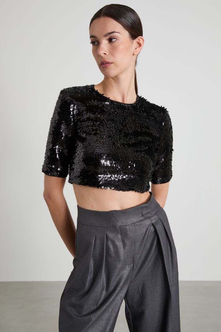 Short sequin top Intrend