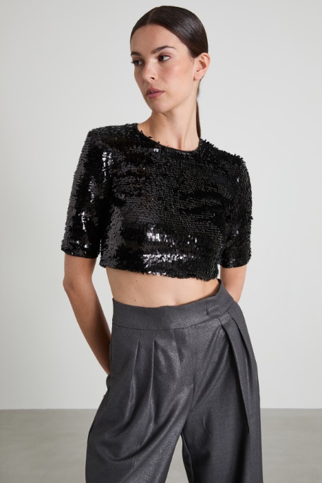 Short sequin top Intrend