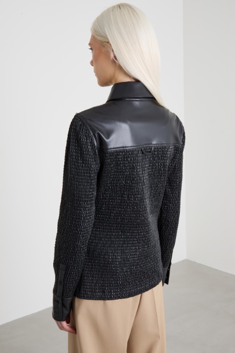 Camicia con arricciature elastiche Intrend - 3