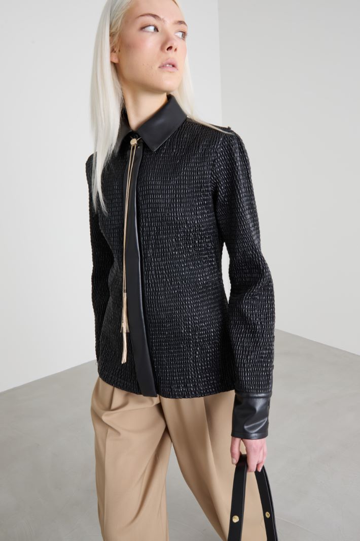 Camicia con arricciature elastiche Intrend