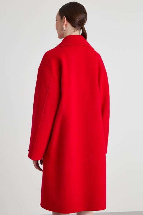 Cappotto doppiopetto con cintura