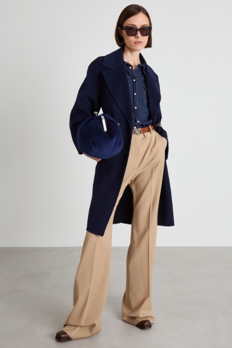 Double-breasted coat with belt Intrend