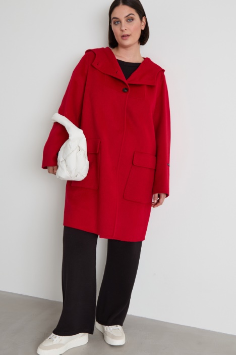 Wool coat with hood Intrend - 2