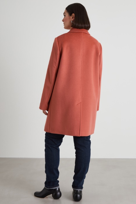 Cappotto dritto in drap