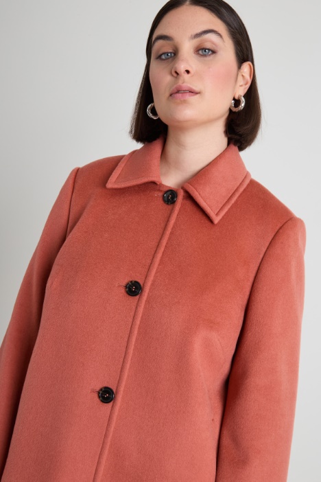 Cappotto dritto in drap