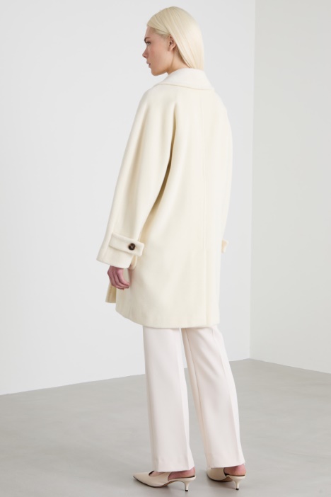 Cappotto doppiopetto in beaver