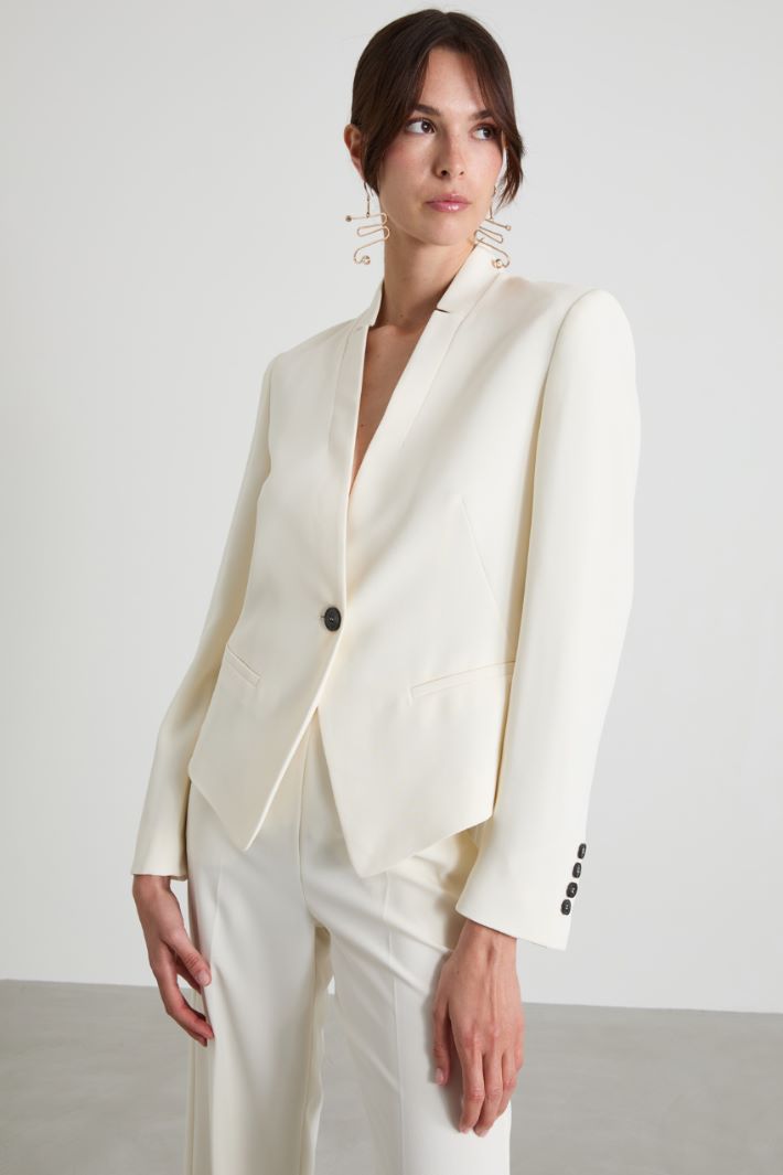 Stand-up collar blazer Intrend
