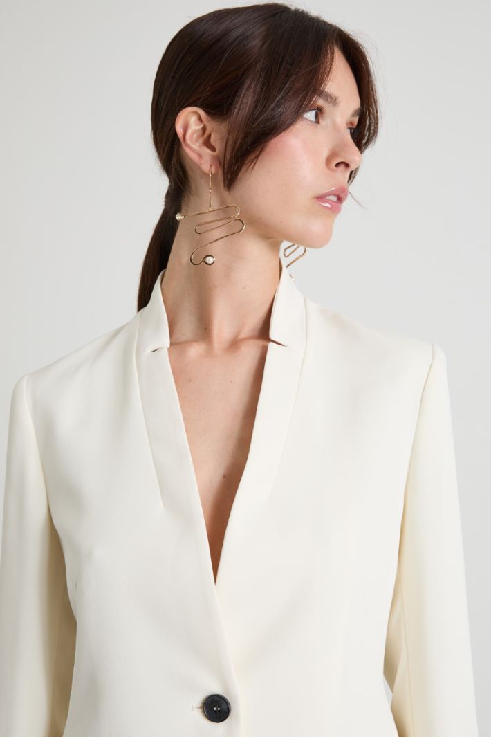 Stand-up collar blazer Intrend - 4