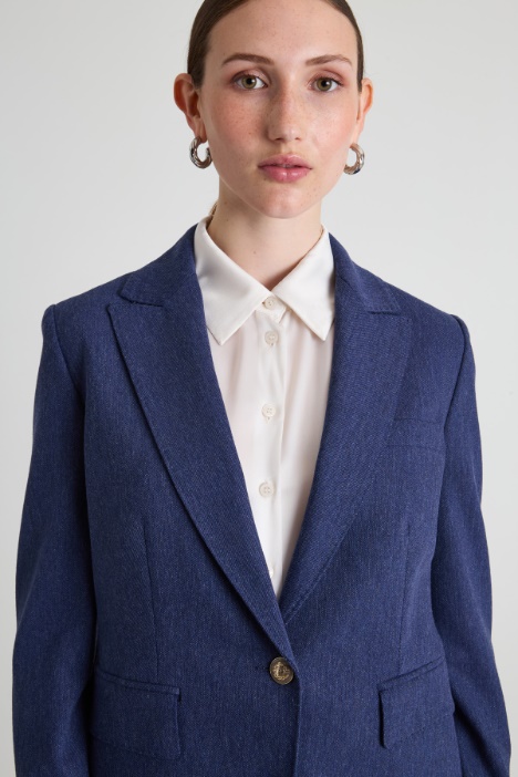 Blazer in gabardina