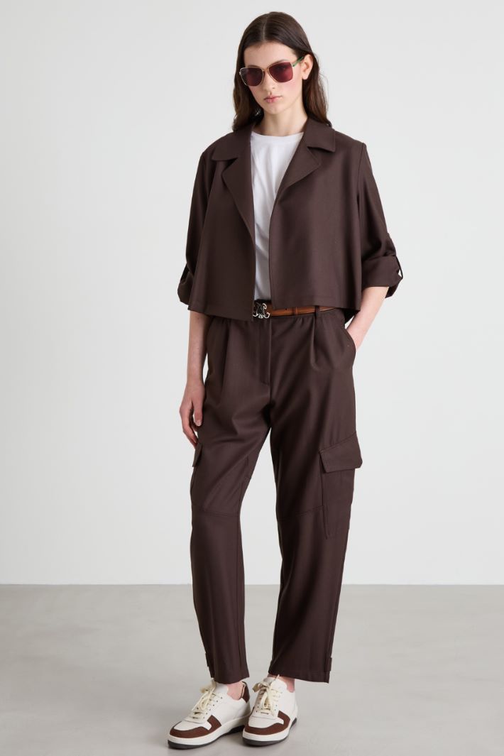 Pure wool crop jacket Intrend