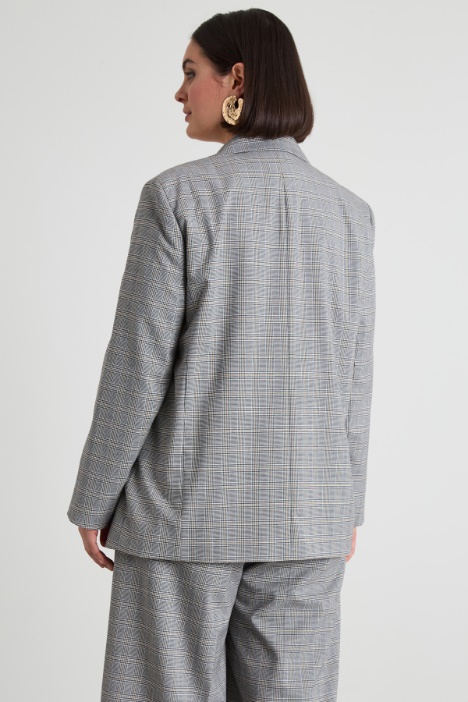 Blazer de batavia con cierre sencillo