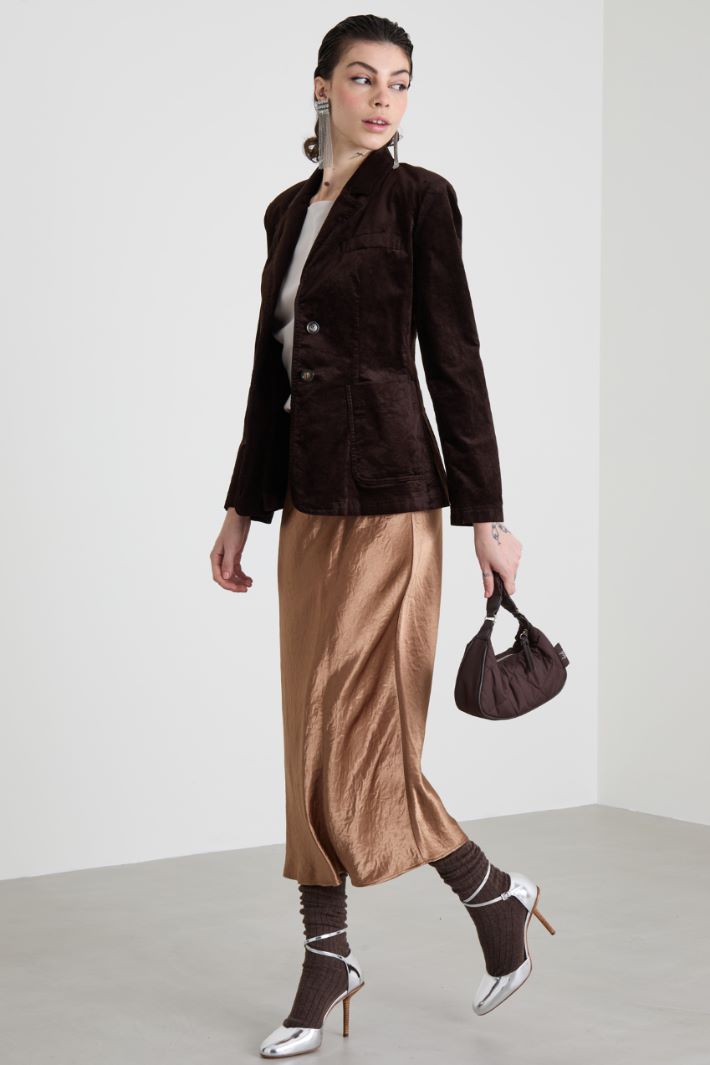 Slim-fit velvet blazer Intrend - 3