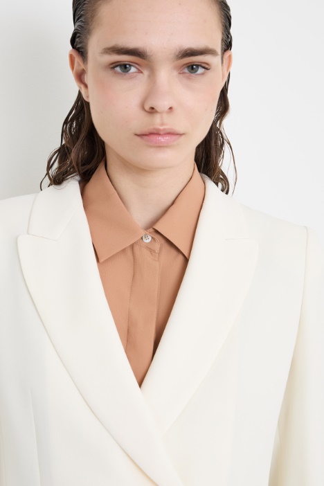 Blazer doppiopetto in cady