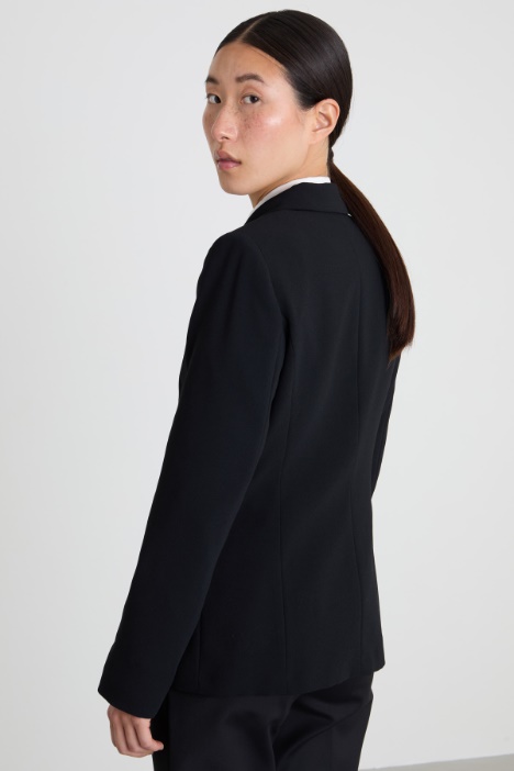 Blazer de doble botonadura de cady