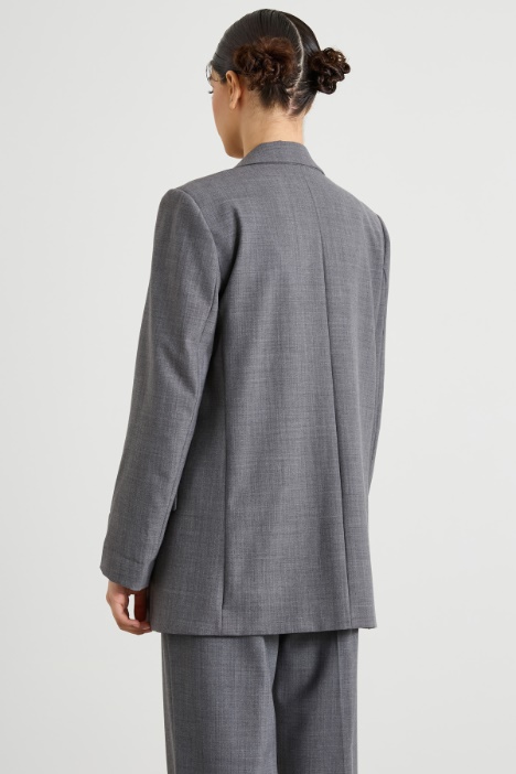 Blazer dritto in lana