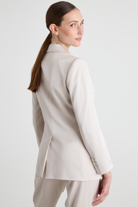 Blazer de enver satén brillante