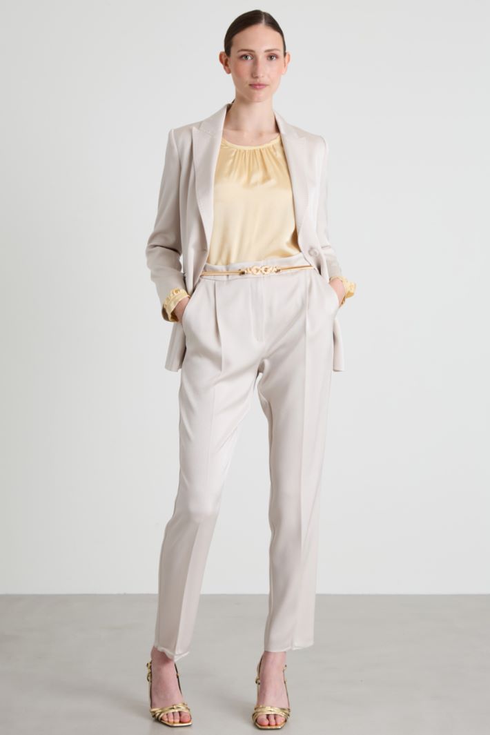 Blazer in enver satin lucido Intrend