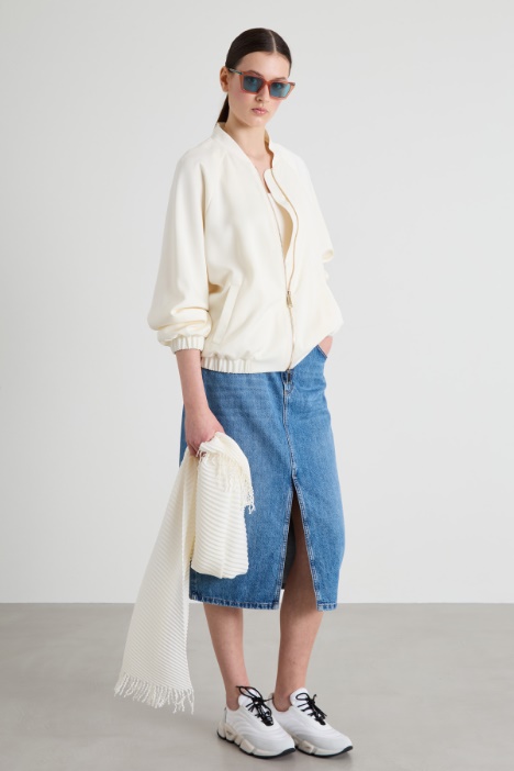 Satin bomber jacket Intrend