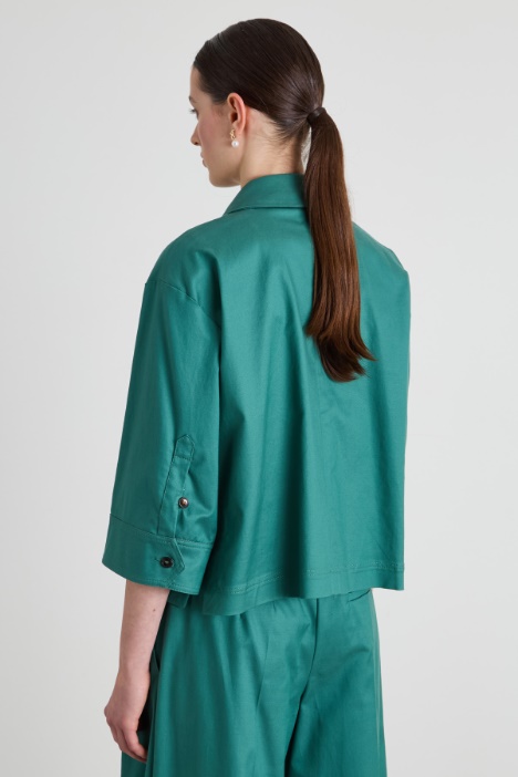 Giacca in twill di cotone