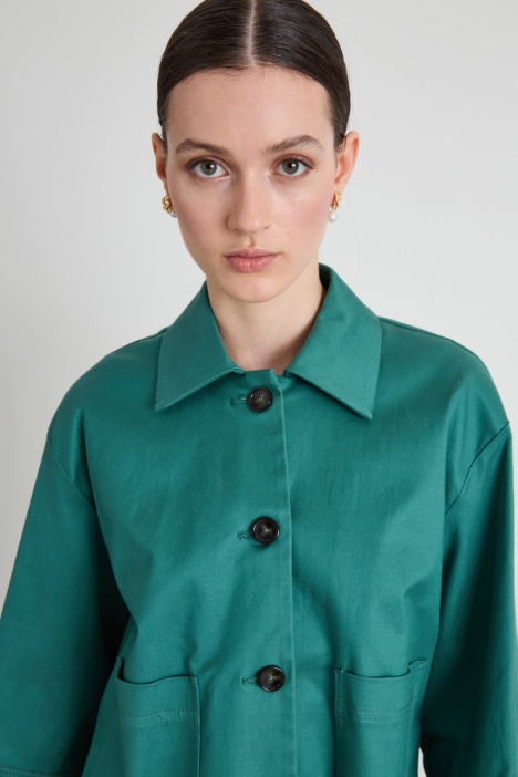 Giacca in twill di cotone