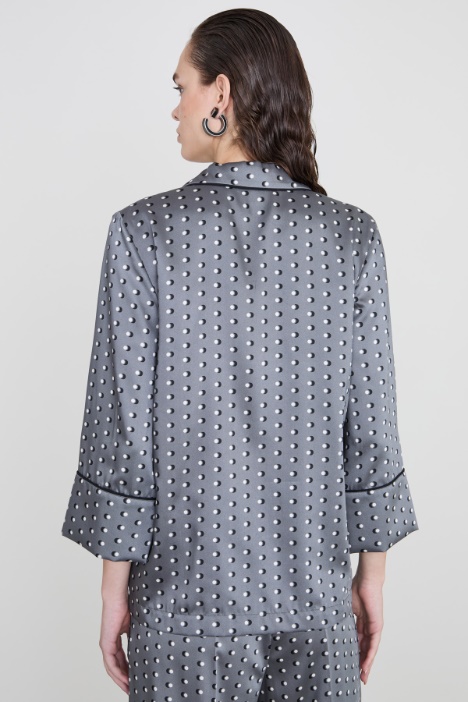 Blazer de sarga desestructurada