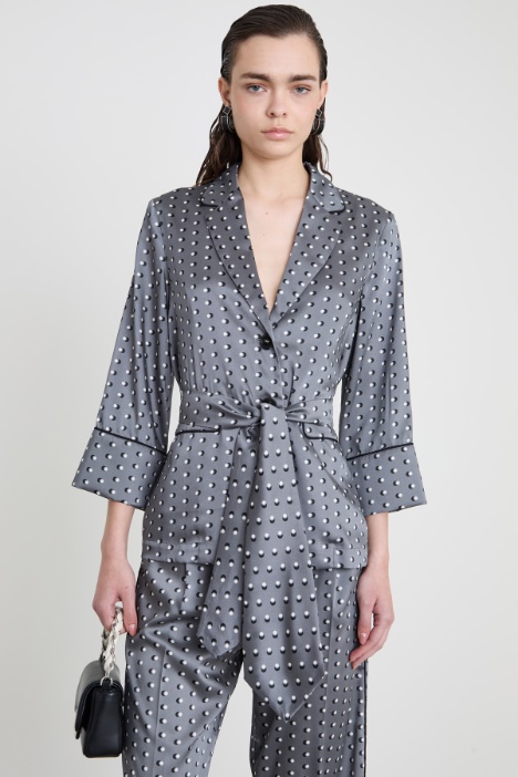 Deconstructed twill blazer Intrend