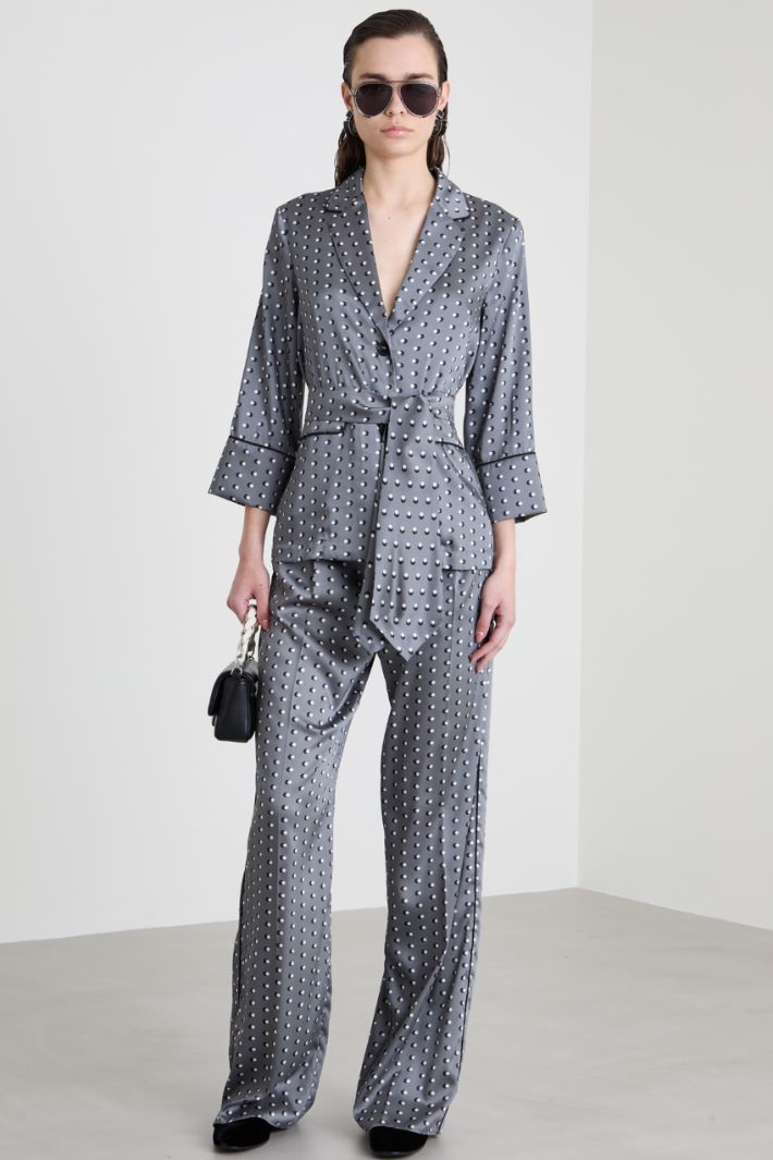 Deconstructed twill blazer Intrend - 3
