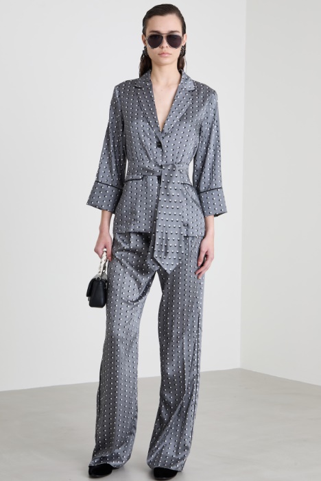 Deconstructed twill blazer Intrend