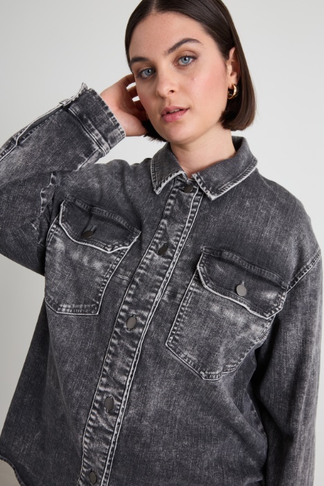 Giacca in denim di cotone