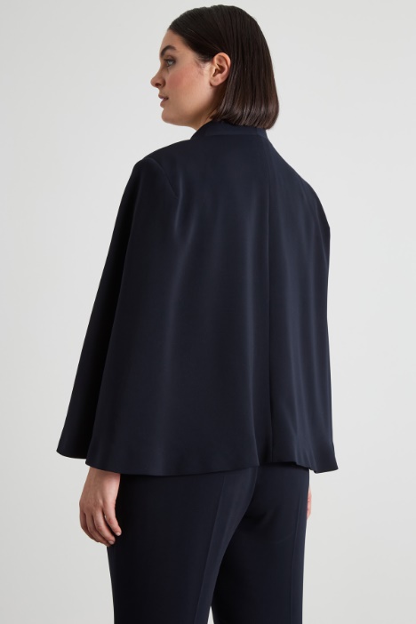 Giacca a cappa in cady