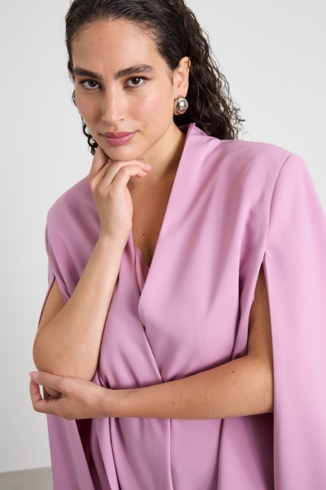 Giacca a cappa in cady