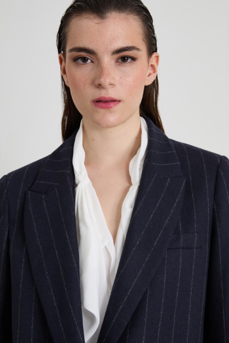Blazer in flanella gessata