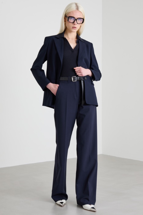Stretch canvas blazer Intrend
