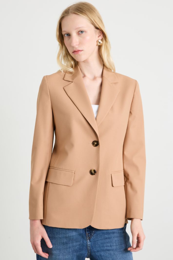 Stretch canvas blazer Intrend